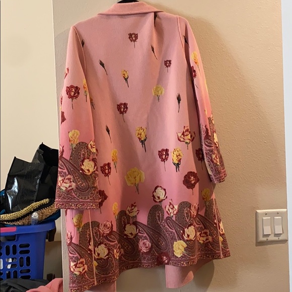 WOMENS PINK FLORAL REVERSIBLE COAT🧥🌸🌺🌷💓💗💖💘💝💕💞🌺🌷🌸🌼🪷🩷 - Picture 2 of 6